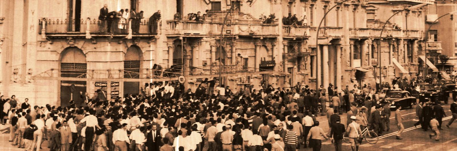 Si gira l'avventura di Michelangelo Antonioni nel 1959 (foto Michelangelo Vizzini)