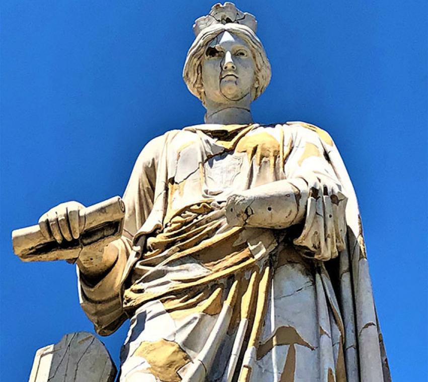 La statua della “Tyche” di Messina
