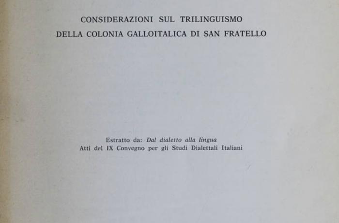 Il dialetto di San Fratello