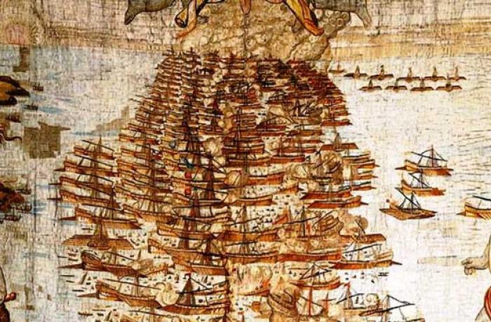 Sbarco di Don Giovanni d’Austria a Messina per la Battaglia di Lepanto 