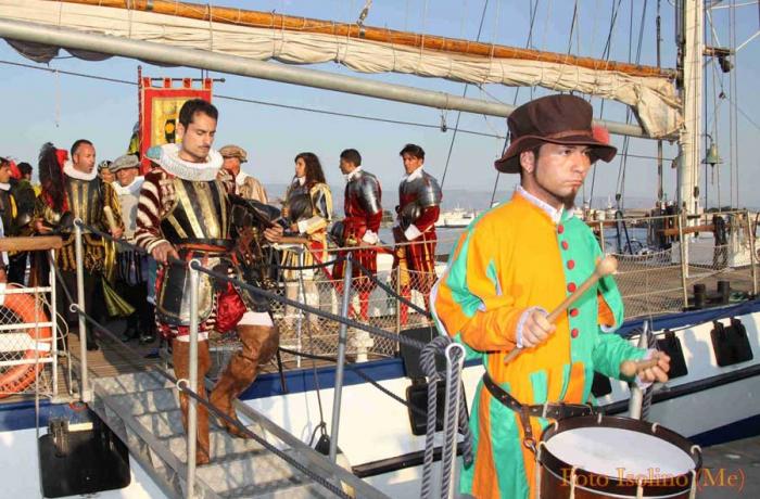 Sbarco di Don Giovanni d’Austria a Messina per la Battaglia di Lepanto 