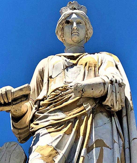 La statua della “Tyche” di Messina